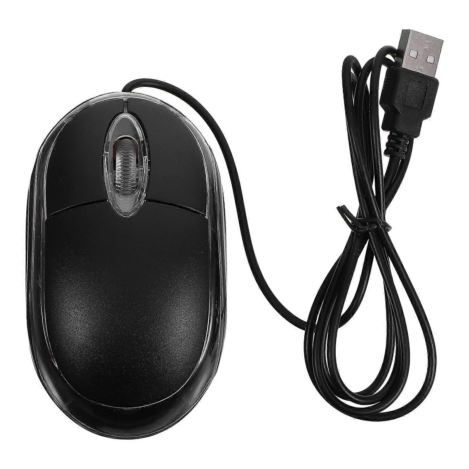 Optical Mouse For Pc Desktop Laptop 1000 Dpi Resolution Black 10 5 X 6 X 3cm 1Set