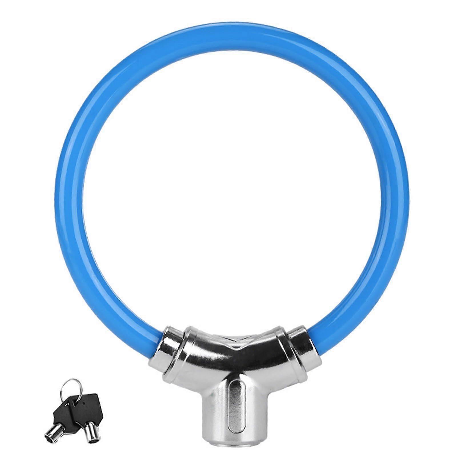 Reliable Bicycle Lock, Multifunctional, Heavy-Duty, Blue, For Various Bicycle Types