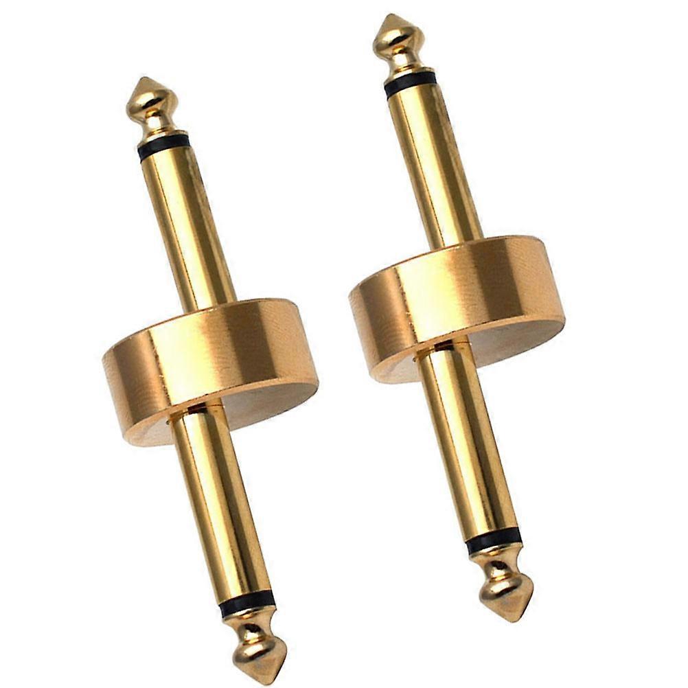 Metal Guitar Pedal Connector Coupler (2pcs) – Durable, Rustproof, Compact Design for Electric Guitar Effect Pedalboard – Guitar Accessory for Tidy