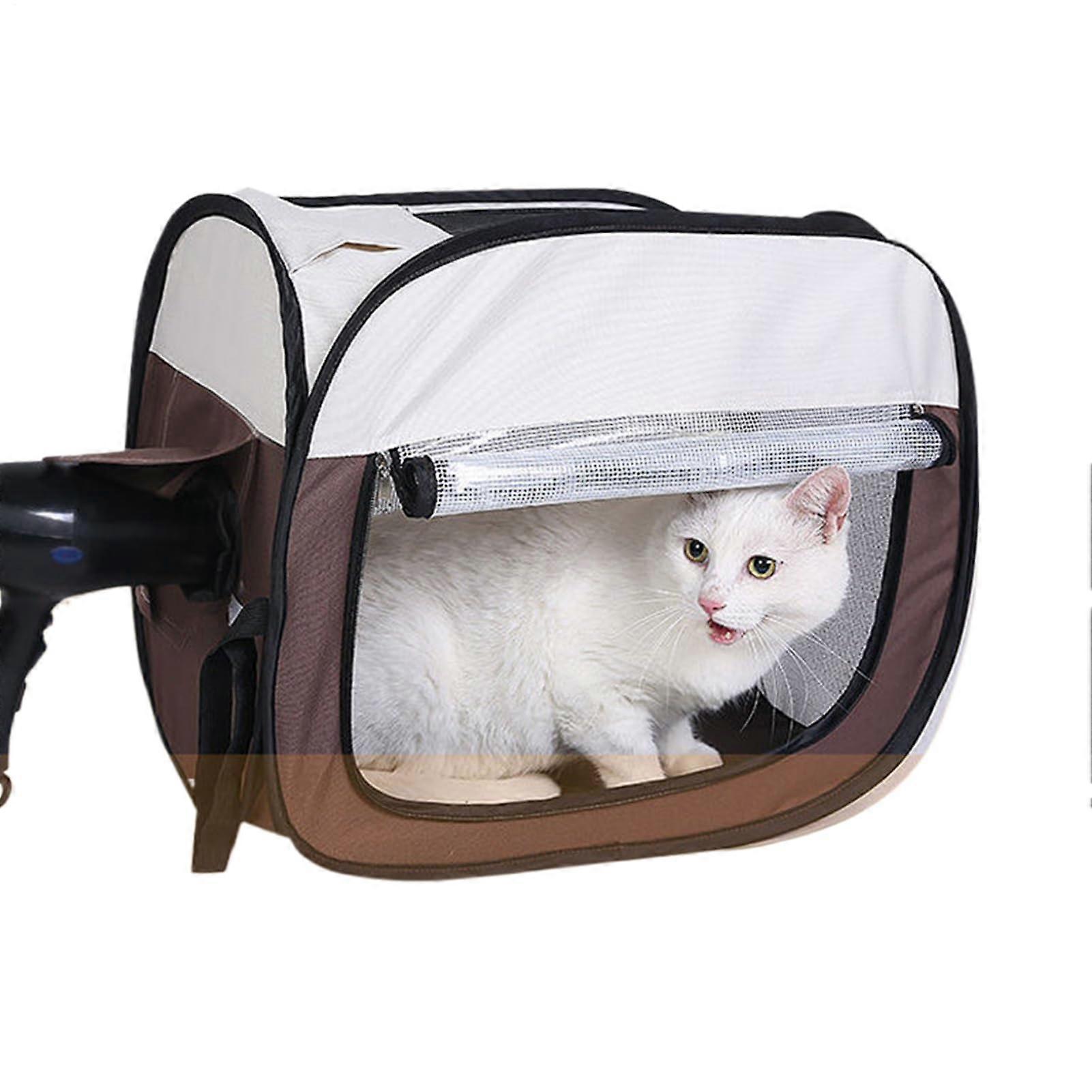 Cat Dry Box Automatic Cat Dry Storage Stainless Steel Cat Litter Tray with Lid and Scoop