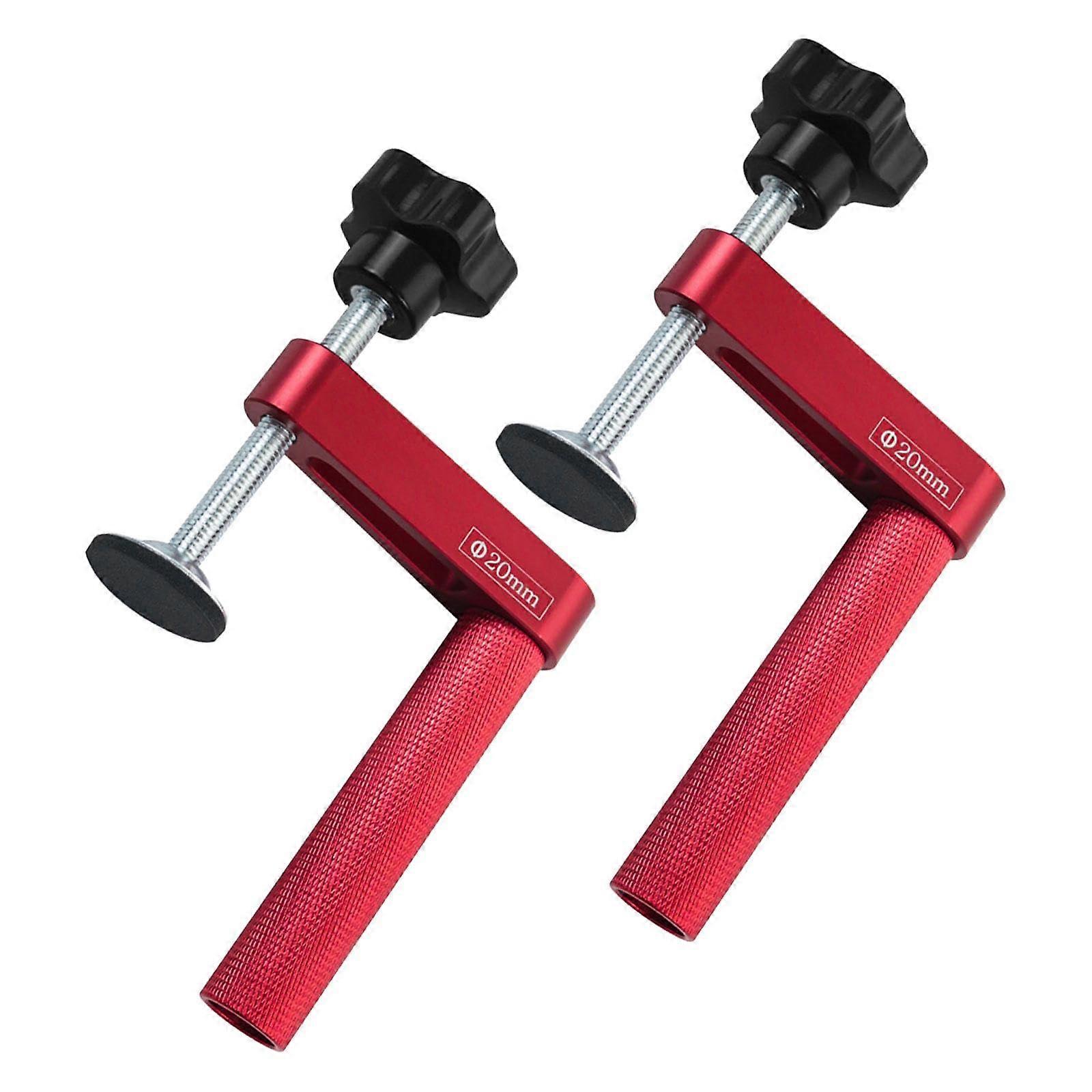 Dog hole clamp, carpenter's tool, adjustable portable bench clamp made of aluminum alloy, 20 mm multicolor.