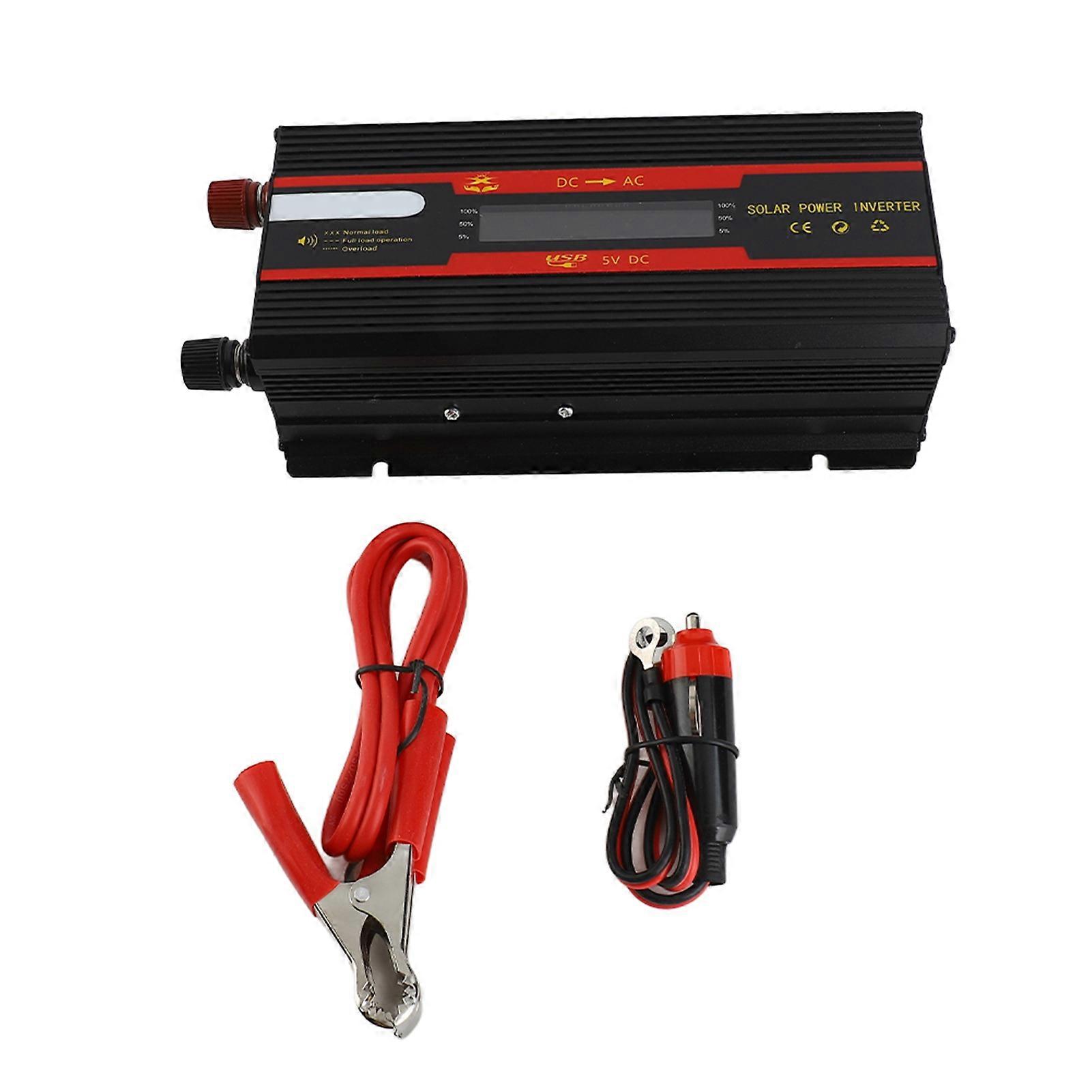 12V to 110V power inverter for vehicles 1000W LCD display