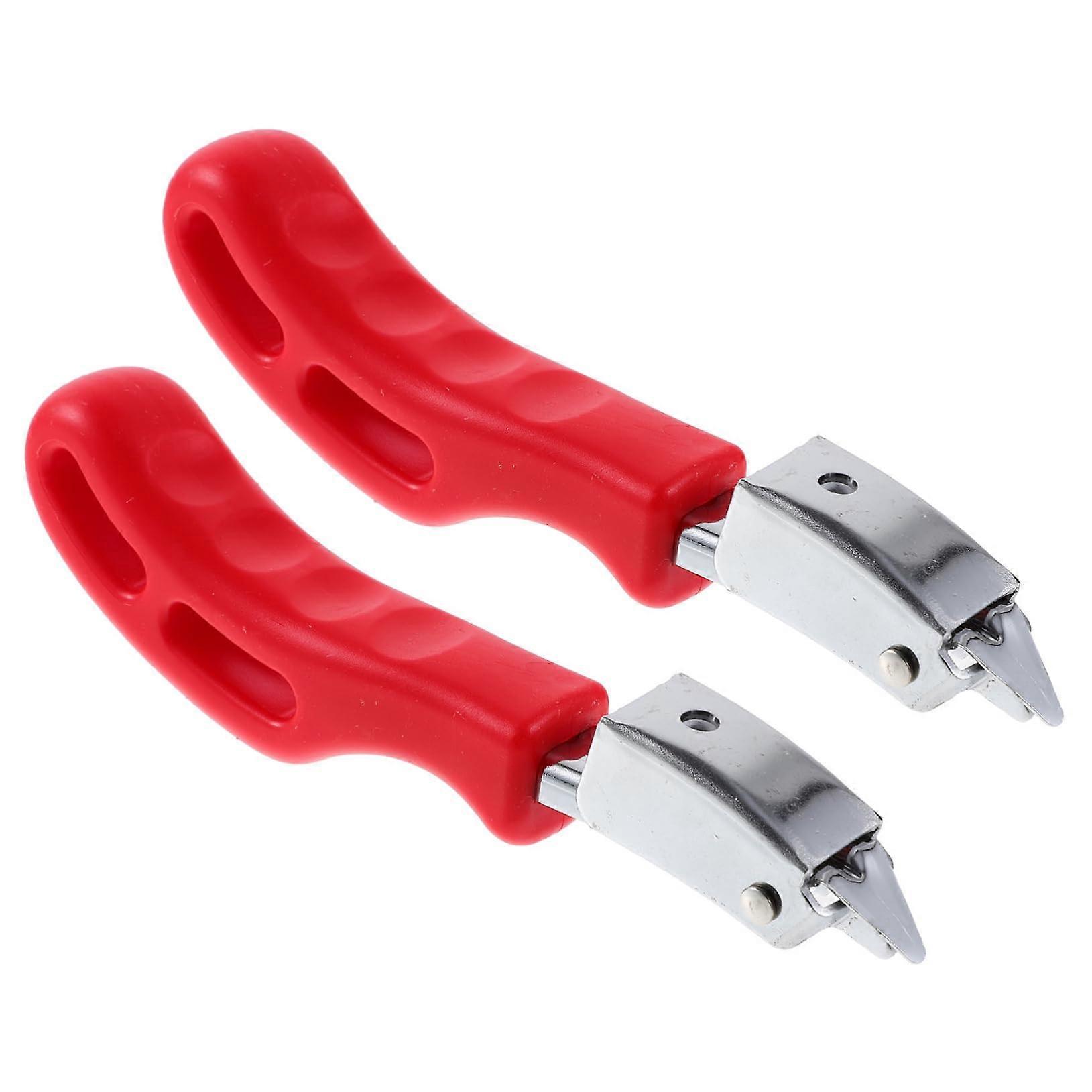 2pcs Thumbtack Puller Nail Puller Tool Dryer Vent Cleaning Set Polishing Red