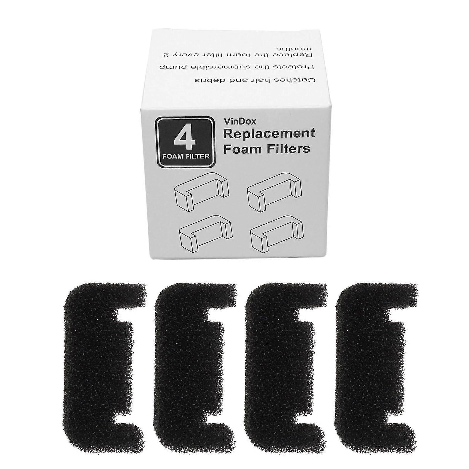 4pack sponge for fountain replacement foam filter prefilter foam for pet dog drinking fountain