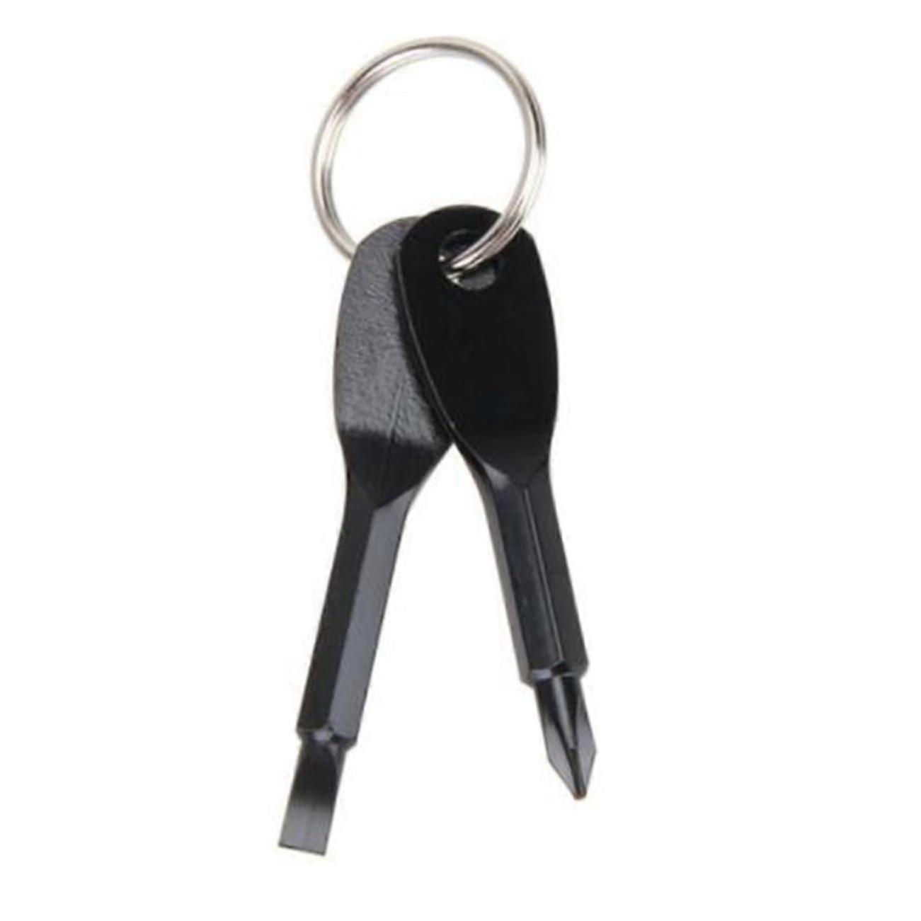 2 pieces screwdriver tool portable hand tool one word screwdriver with keychain screwdriver