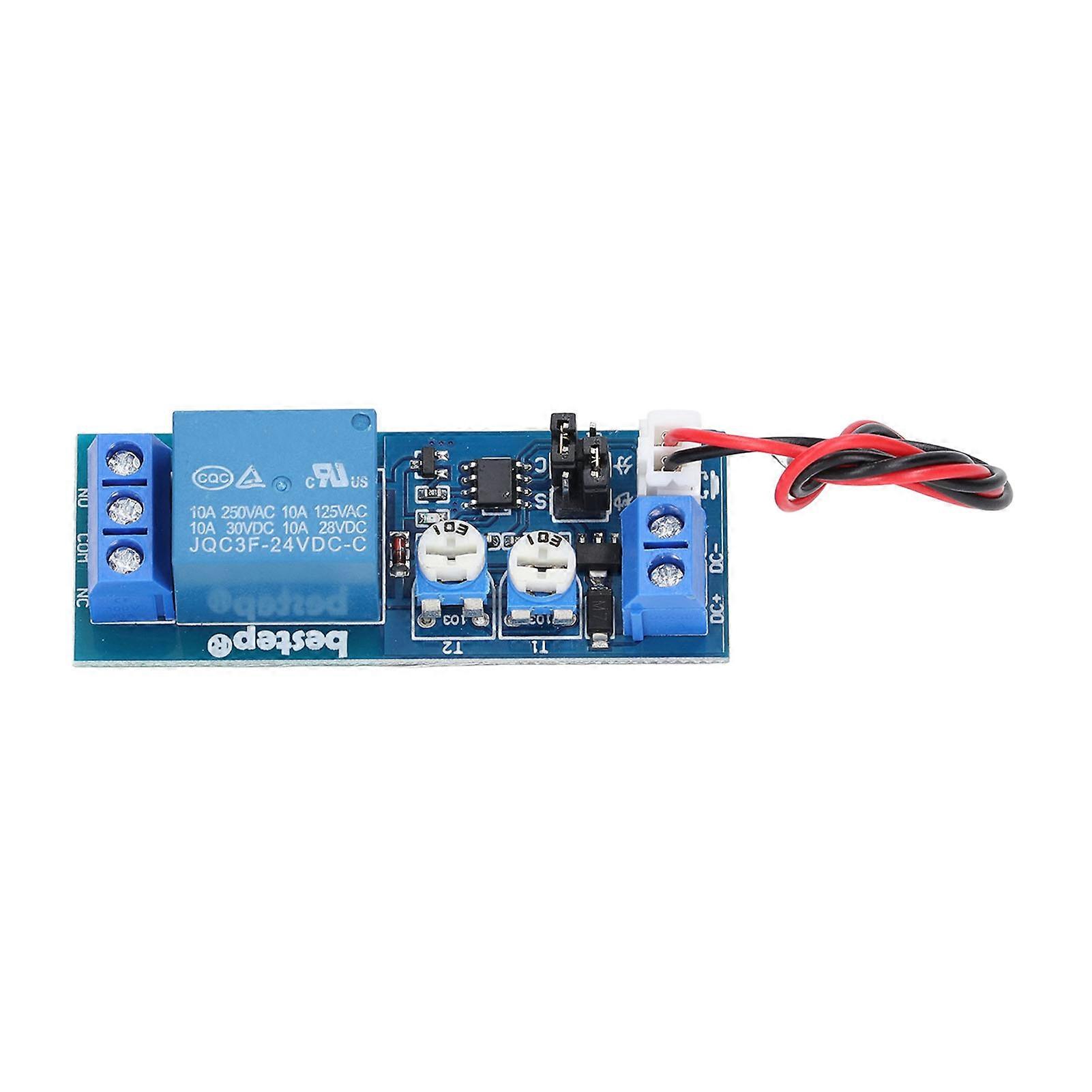 Relay Module Adjustable Time Delay Board Infinite Cycling Single Timing Modes for Control24V