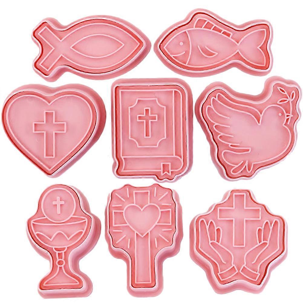 8pcs Easter Cookie Mold Baking Molds Press Molds Supplies