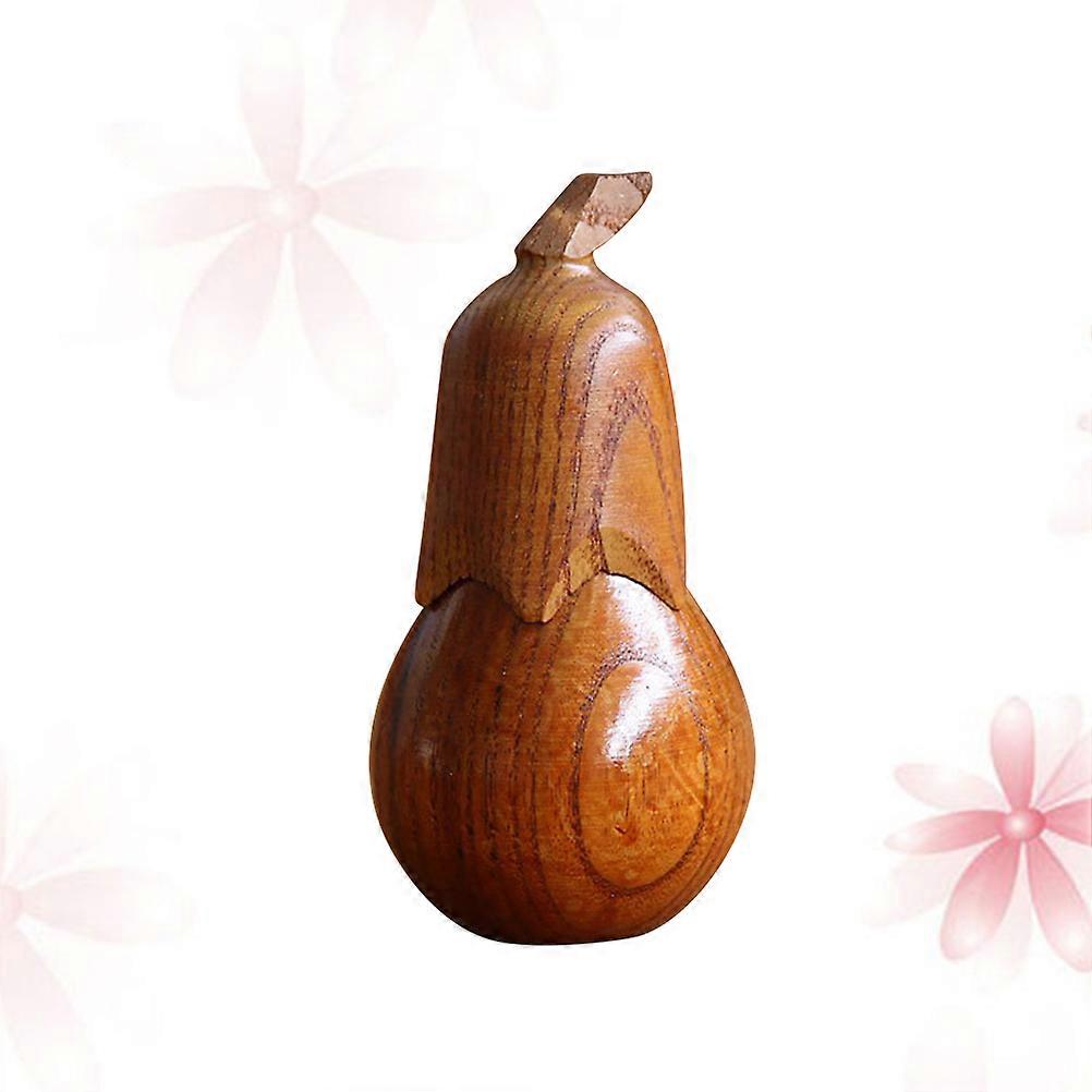 Brown Eggplant Shape Toothpick Holder PP Container for Catering Parties and Home Decor Portable Size