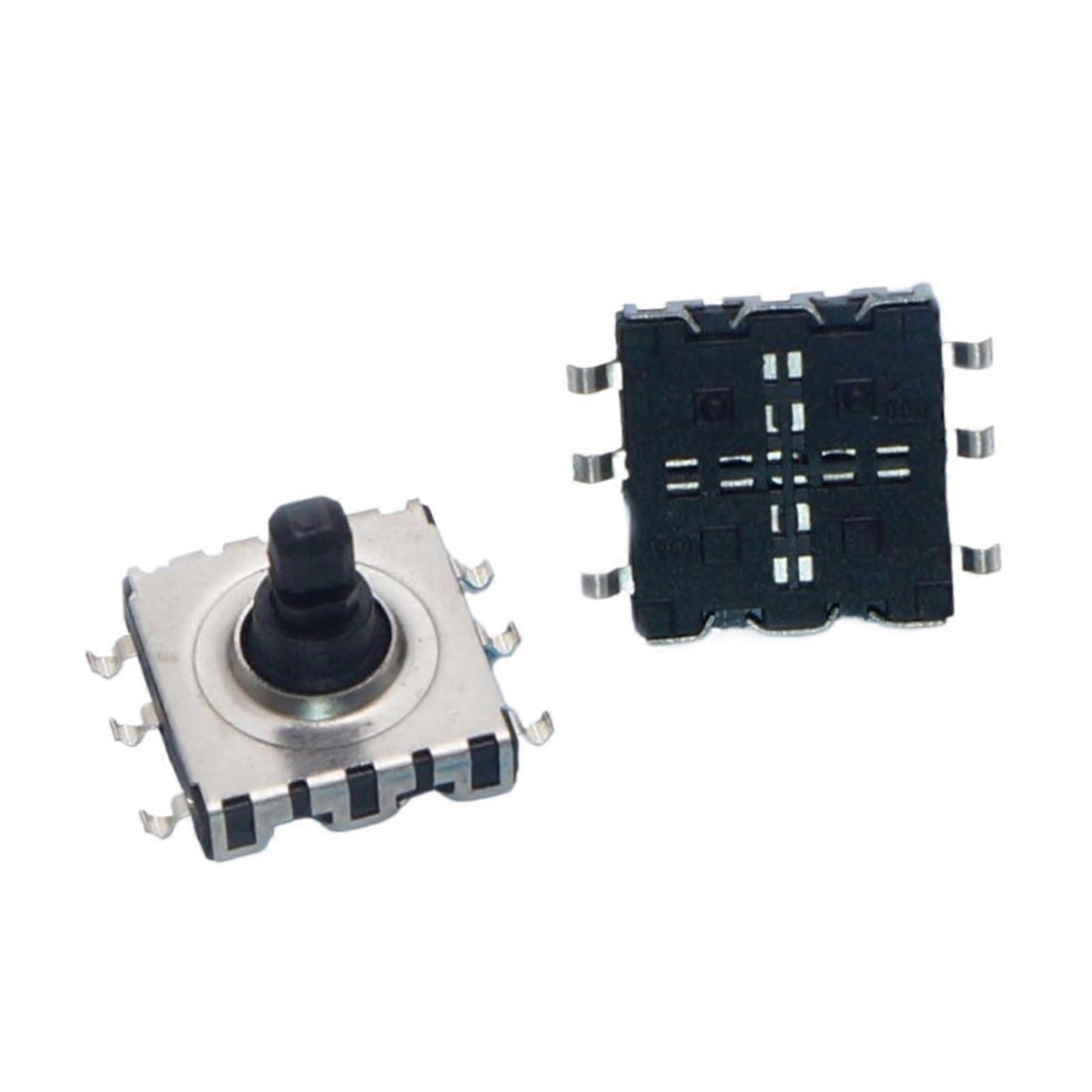 6 Pin DC Power Monitor Switch Pack of 2, 10x10x9 mm Touch On Off Reset Button for Multidirectional Use
