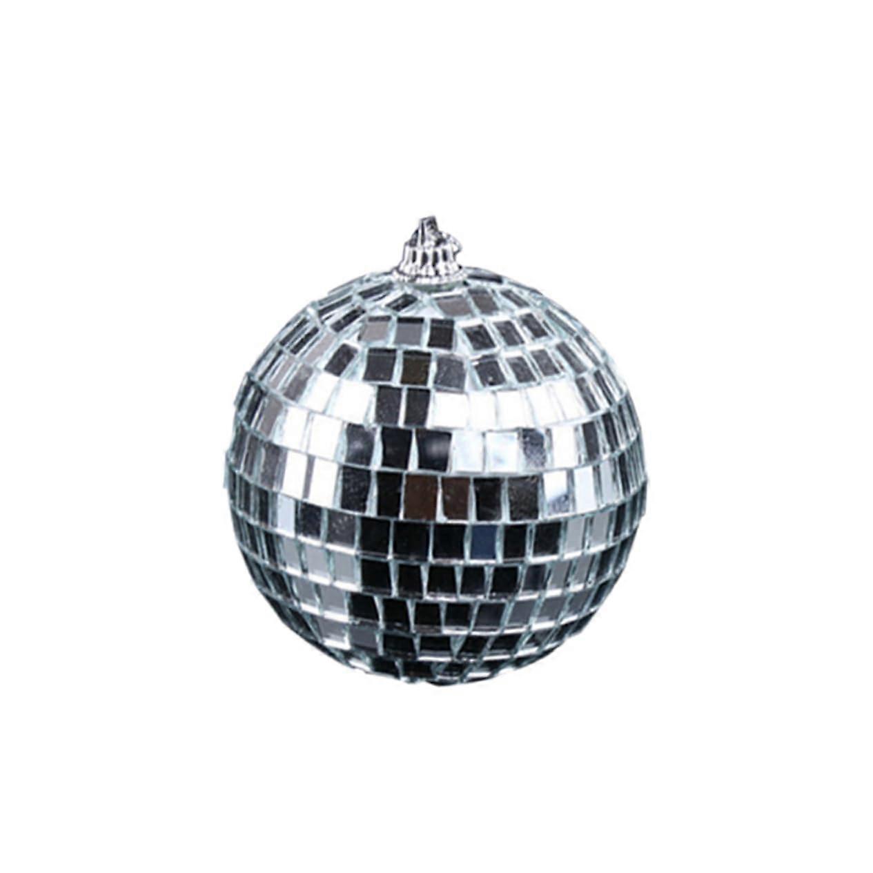1 x Mirror Disco Ball Silver Hanging Fun Party Decoration for Dance and Music Festivals Ideal Mirror Ball for Any Celebration
