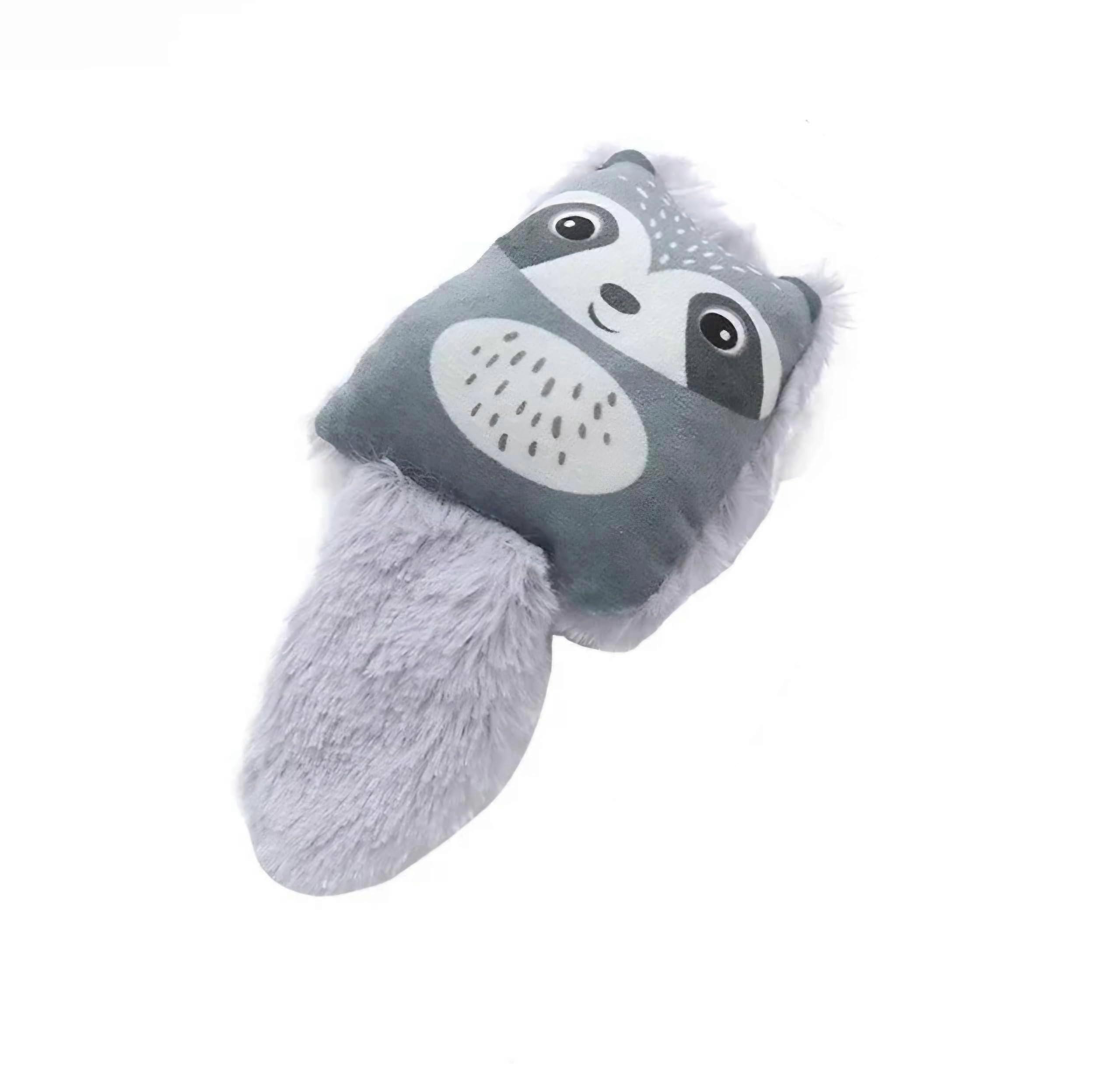 Raccoon Cat Toy with Catnip for Indoor Cats, Plush Material, 12 Inches, Stimulates Play and Hunting Instincts
