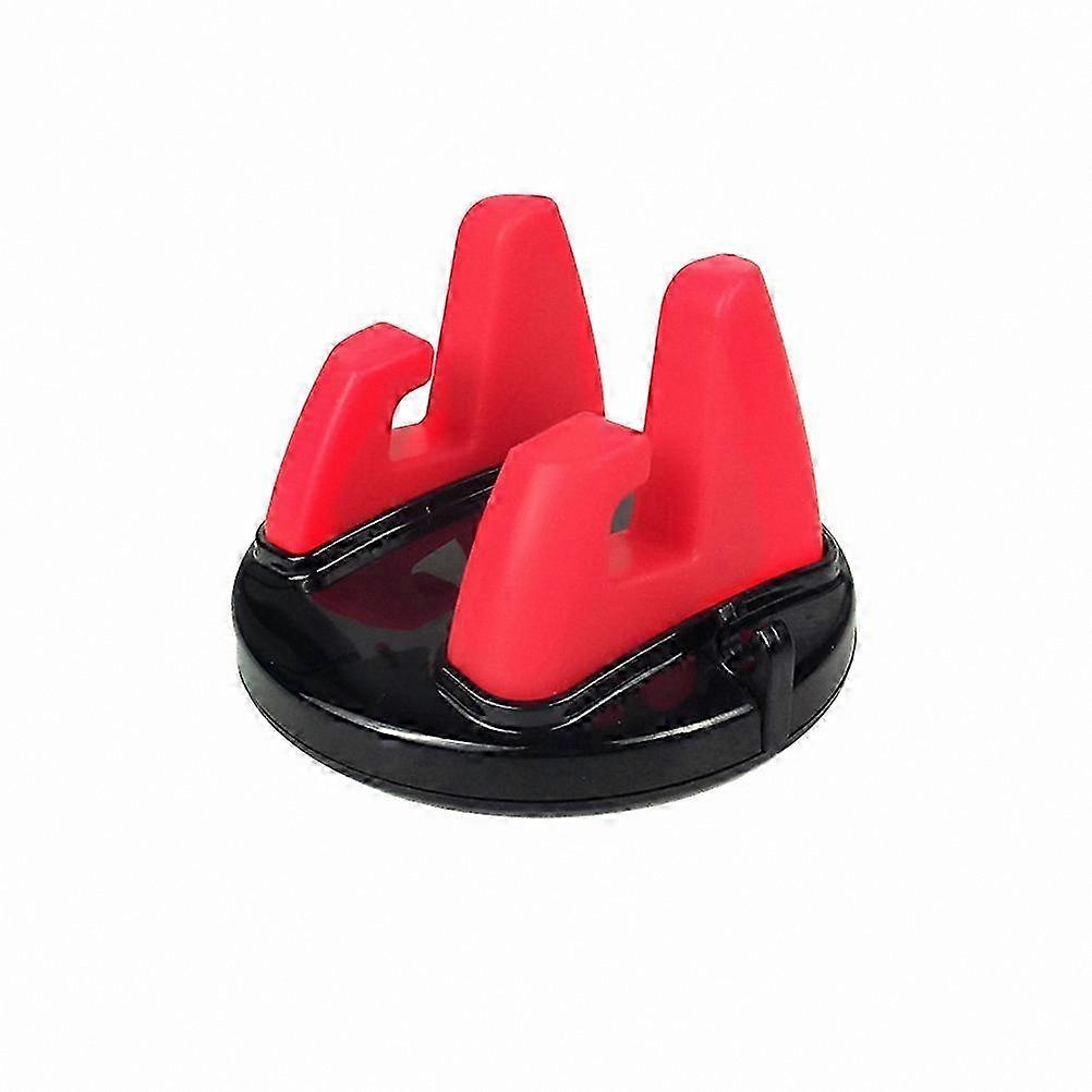 Silicone Car Mount Phone Holder for GPS Navigation, Multifunctional Adhesive Stand for Mobile Devices (Red)