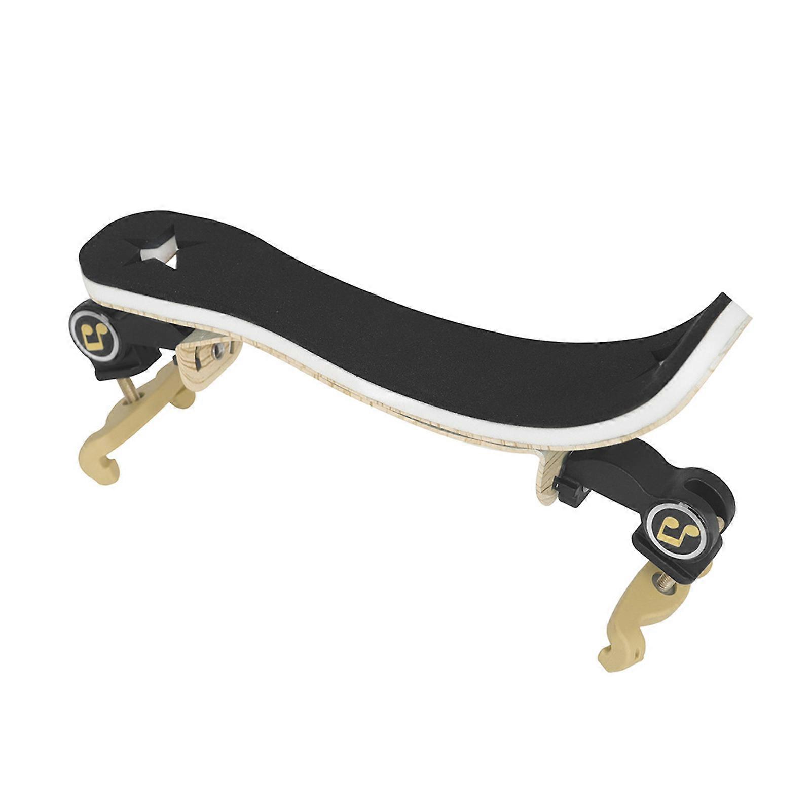 Violin Shoulder Rest Soft Pad Collapsible Adjustable 1/2 1/4 Size Violin Universal Violin Parts, High Strength Materials  Black