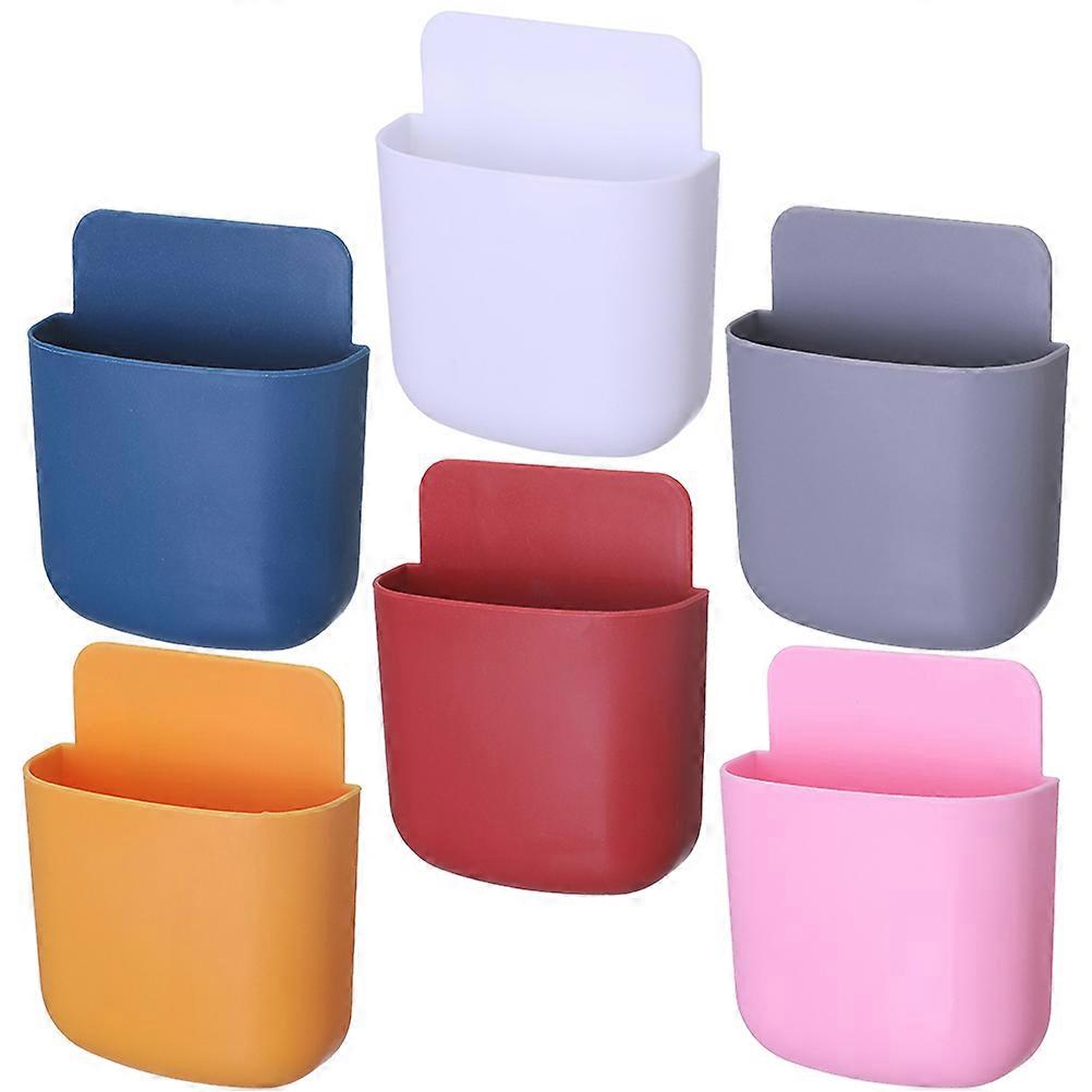 Wall Mount Organizer for Daily Use Assorted Color PP Material Storage Rack for Remote Charger Phone