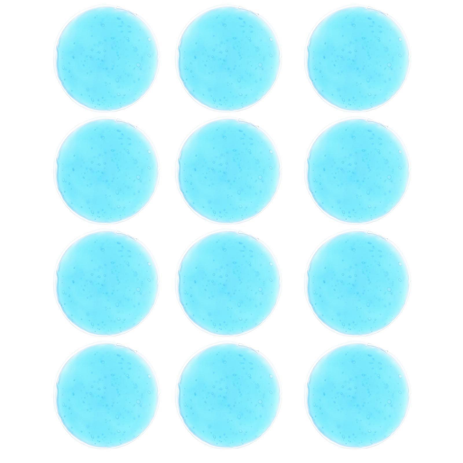 Reusable Pack Round Gel Ice Pack for Hot Cold Compress 12Pcs Set