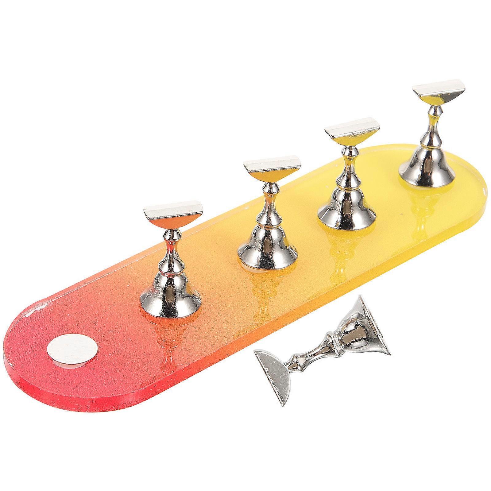 Fake Nail Stand Nail Support Practice Base For Nail Salons Travel Everyday Use Multi Shape 1 Set