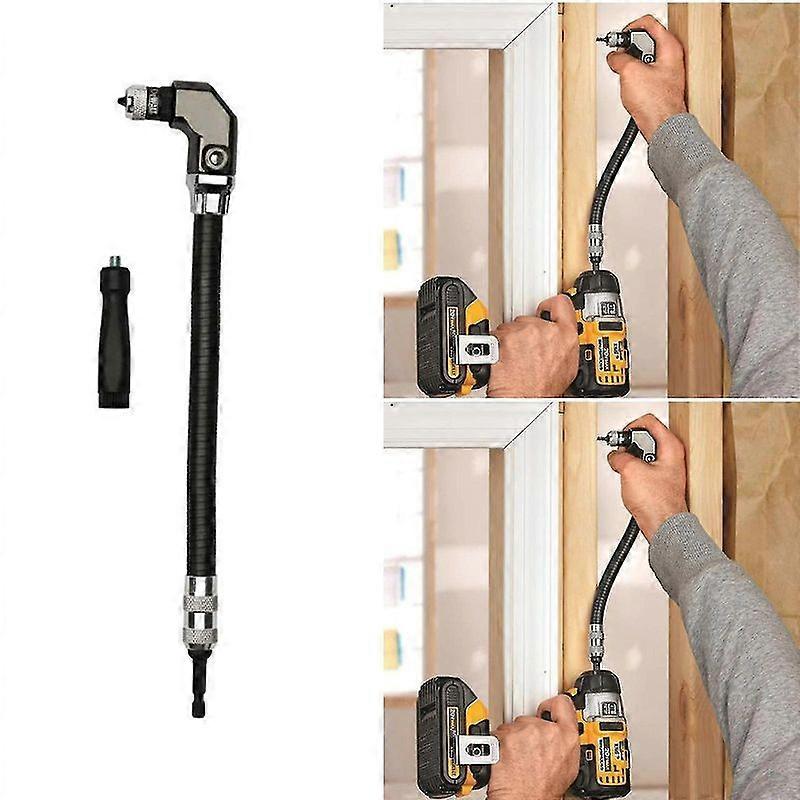 Luxora 1/4" Hex Flexible Right Angle Drill / Driver Attachment Woodworking