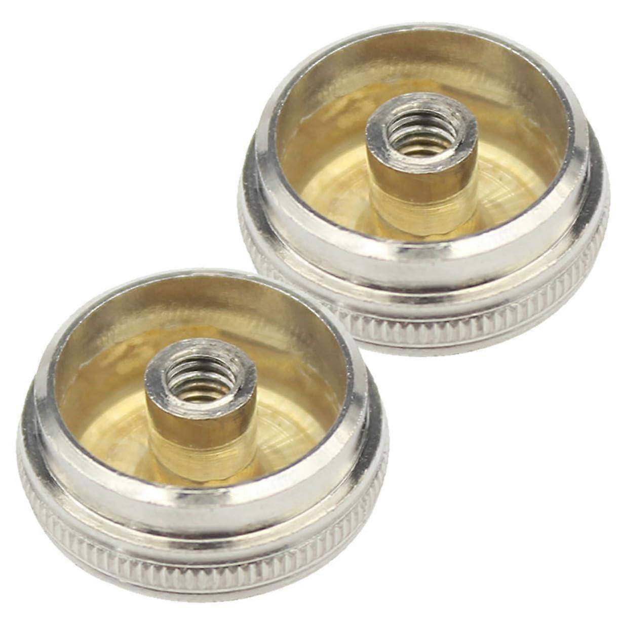 Flute End Cap Set Of 2, Replacement Part, Copper Construction, Woodwind Instrument Spare Part, Easy Handling