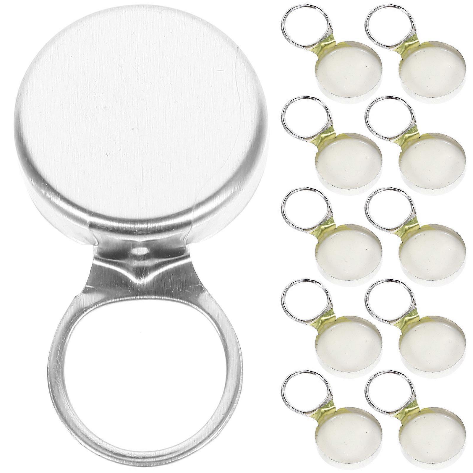 Soda Can Covers Lids Round Shape Silver Color Aluminum Material Certified 24Set