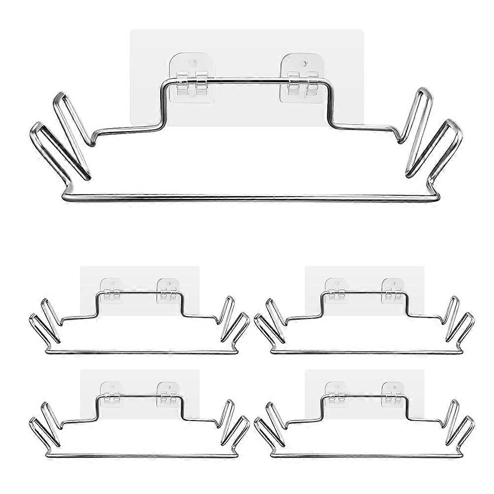 Convenient Garbage Bag Rack Trash Bag Hanger Home Use Slip Prevention No Punching Installation 5 Sets