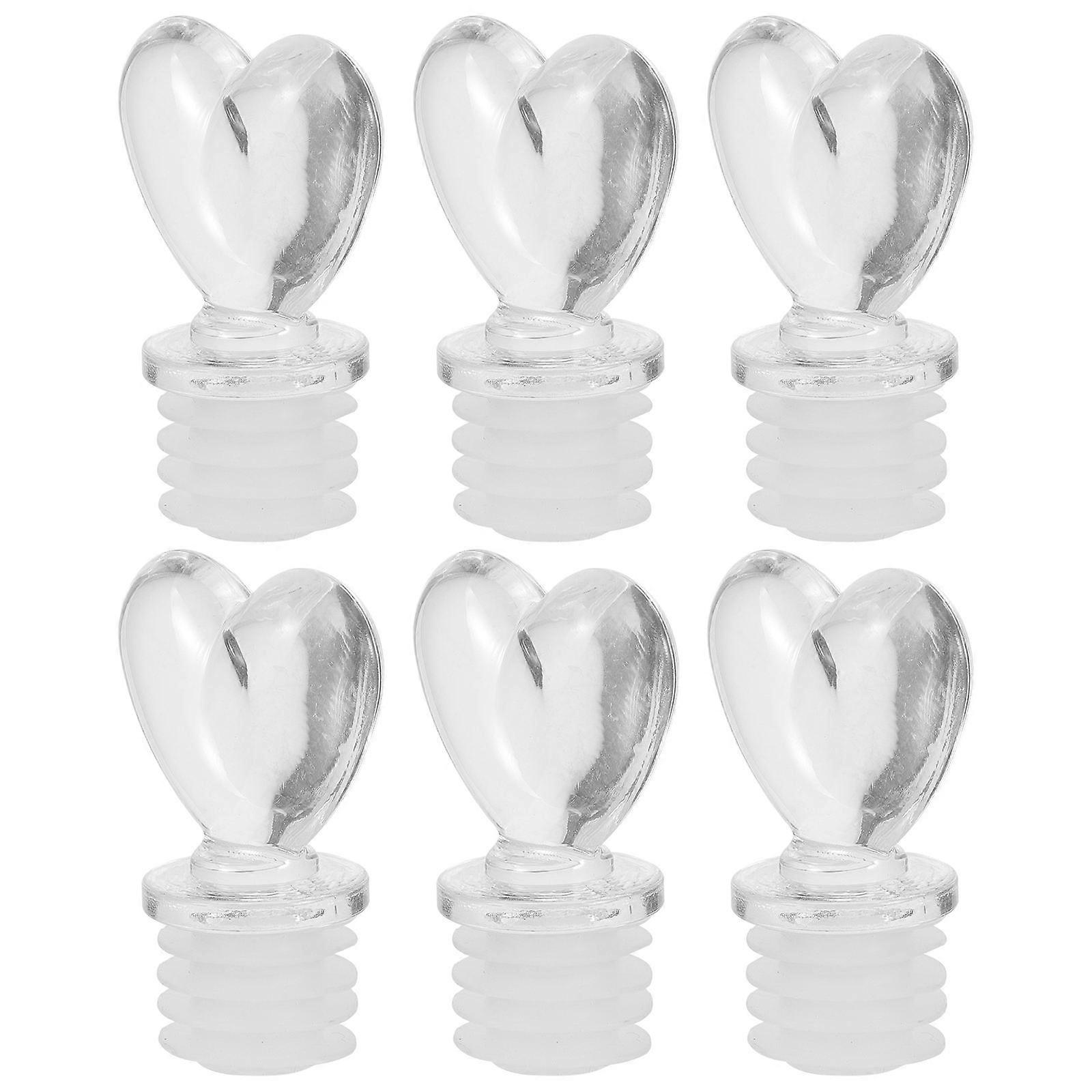 6pcs Elegant Bottle Plugs Versatile Bottle Caps Decorative Dispenser Caps for Oil Containers