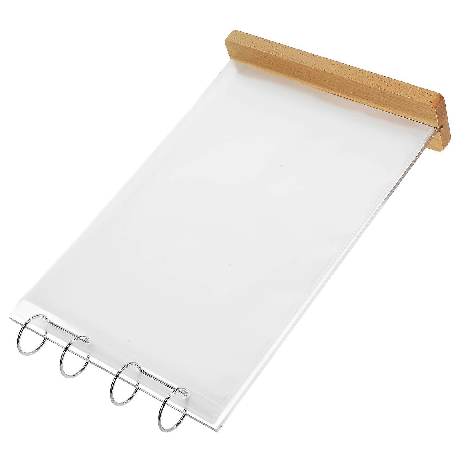 Acrylic Blank Sign Tabletop Menu Stand Poster Display 1 Set Clear Sign for Banquet A4