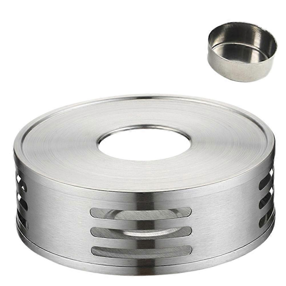 Stainless Steel Teapot Warmer for Tea and Coffee with Candle Heating Base