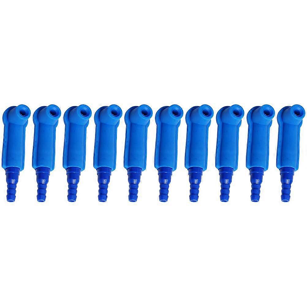 10pcs Car Oil Bleeder Pump Exchange Tools Pumping Connectors Blue