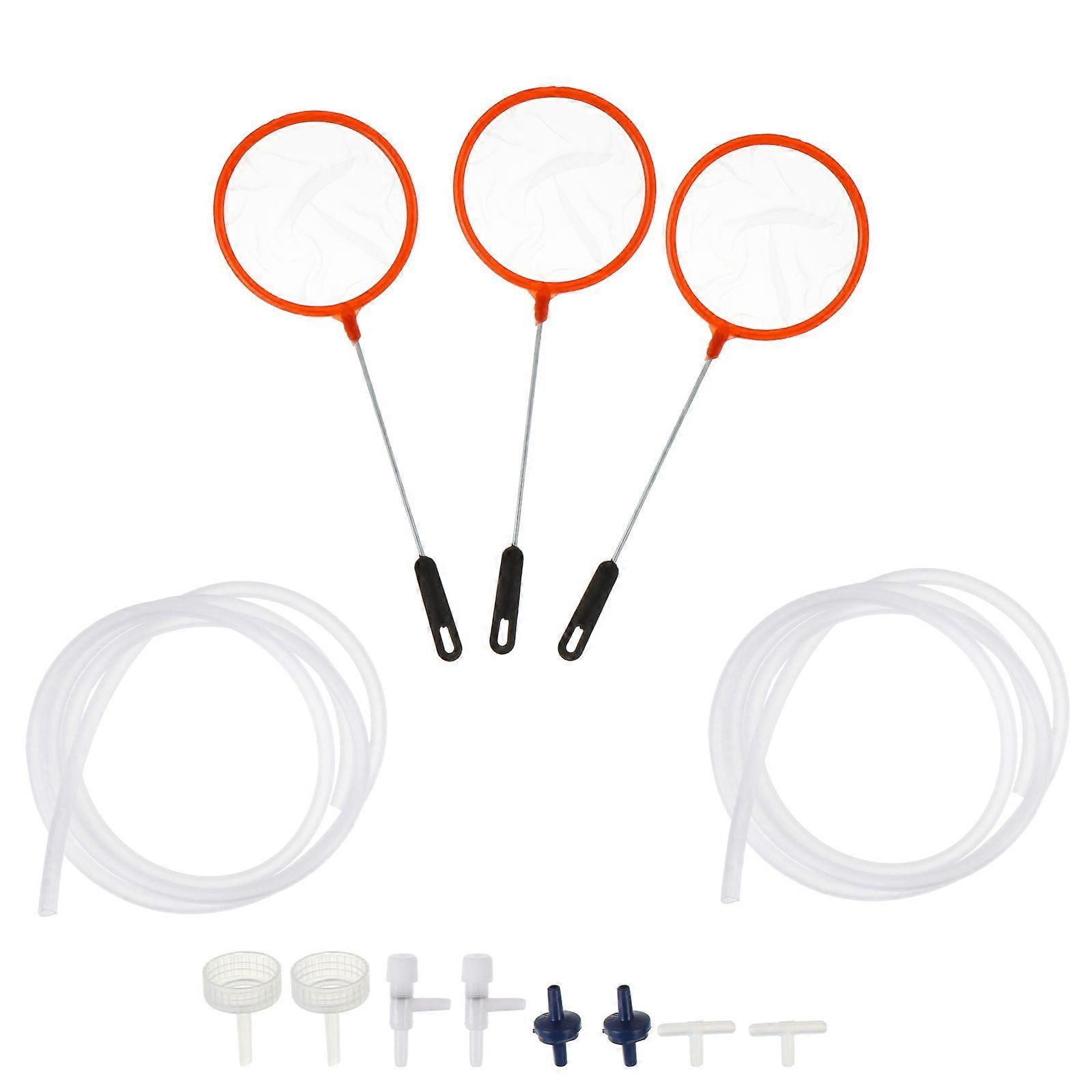 1 Set/13pcs Shrimp Net Fish Hatchery Net Accessory For Catch Release