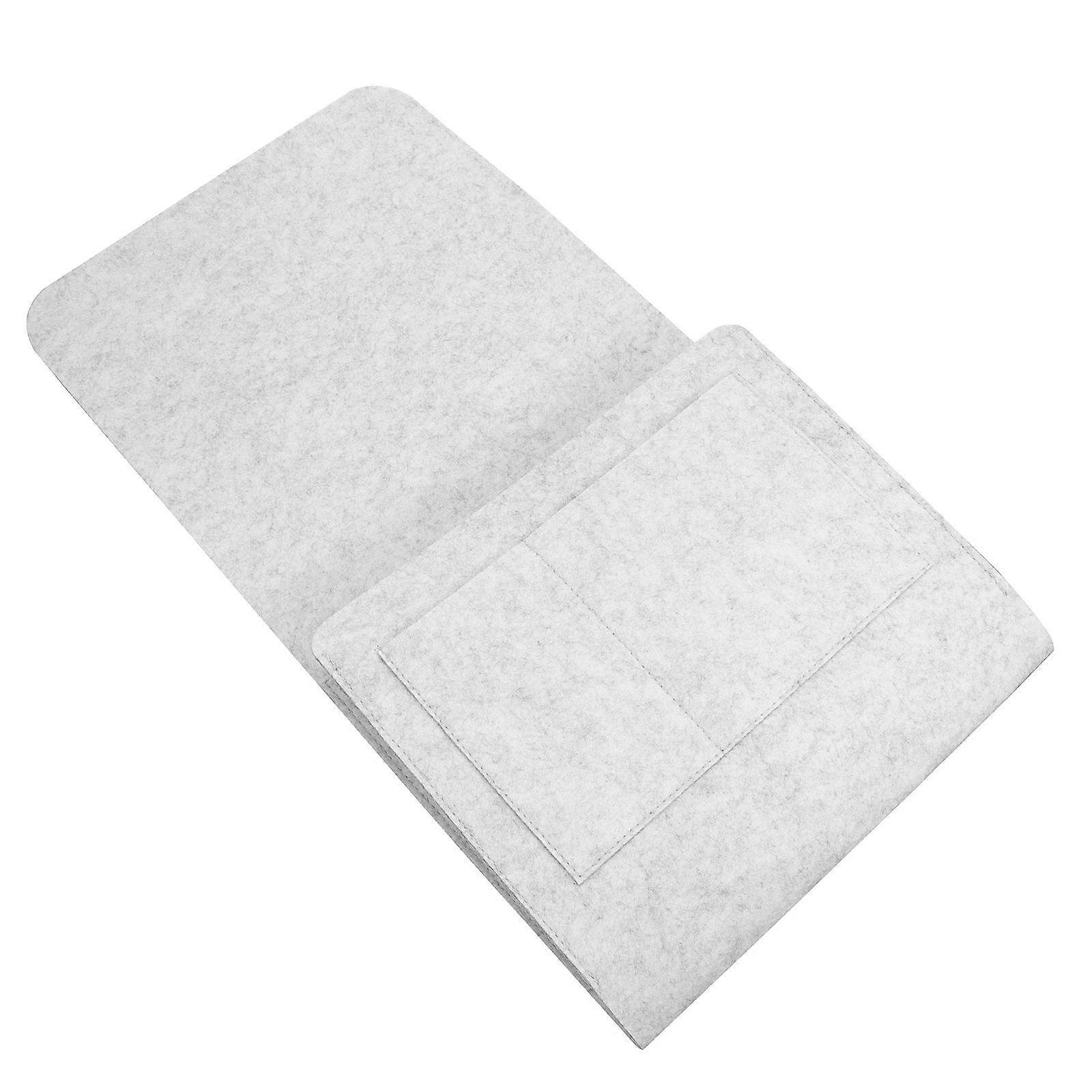 Felt Bedside Organizer for Storage Light Grey Premium Quality with Reinforced Stitching 1pc