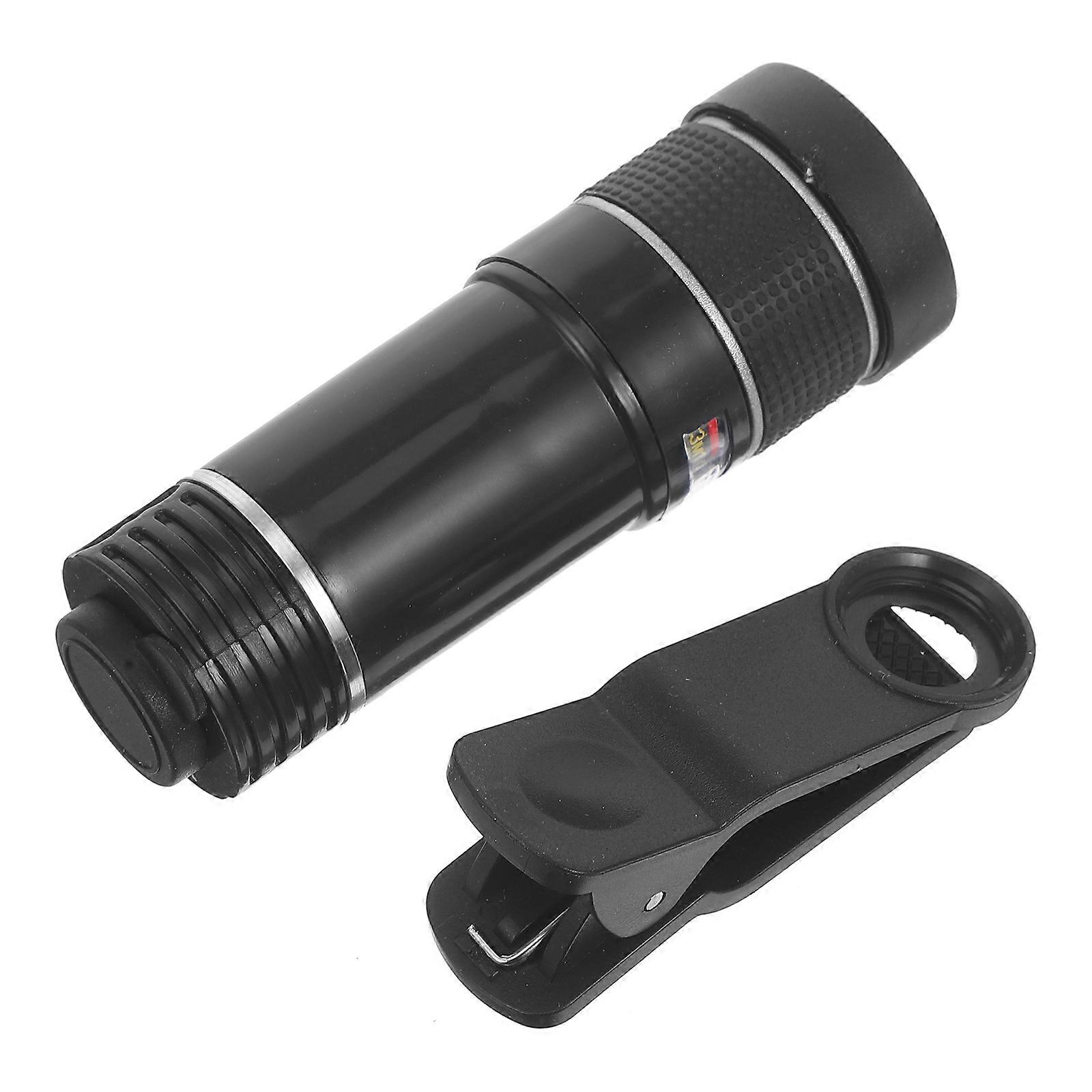 20X Universal Monocular Phone Lens for Observing Survey and Telephoto Use (Black)