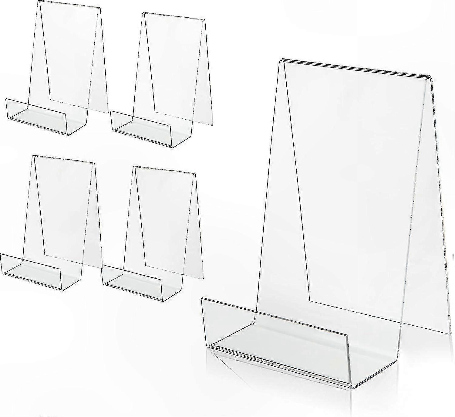 Clear Acrylic Book and Picture Display Stand with Ledge for Music Sheets and Photos