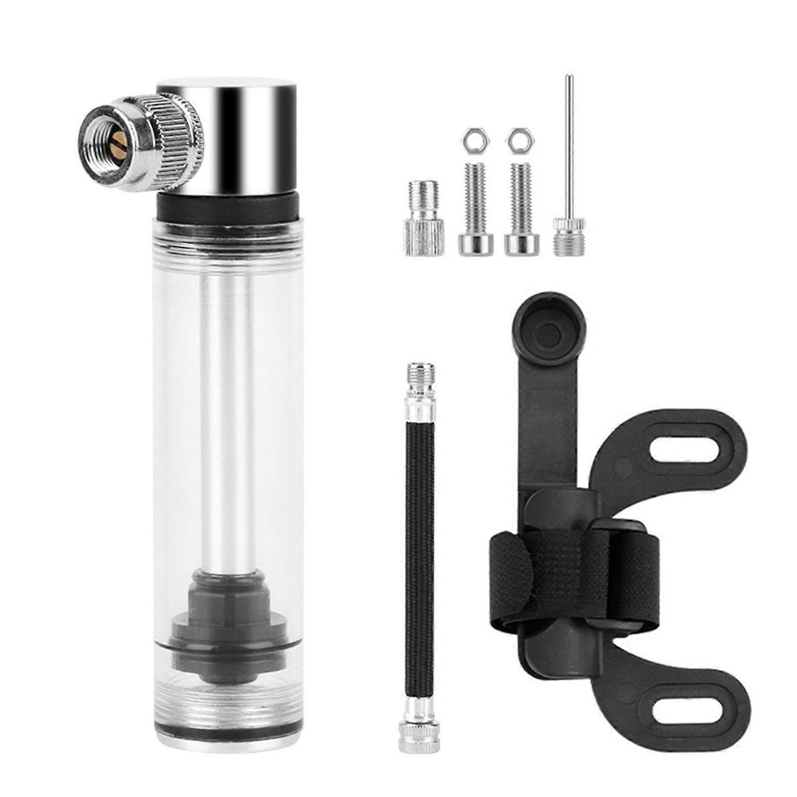 Mini Fahrradpumpe Presta And Schrader Compatible, 120 PSI, Includes Mounting Kit, Lightweight Pump For Road And MTB