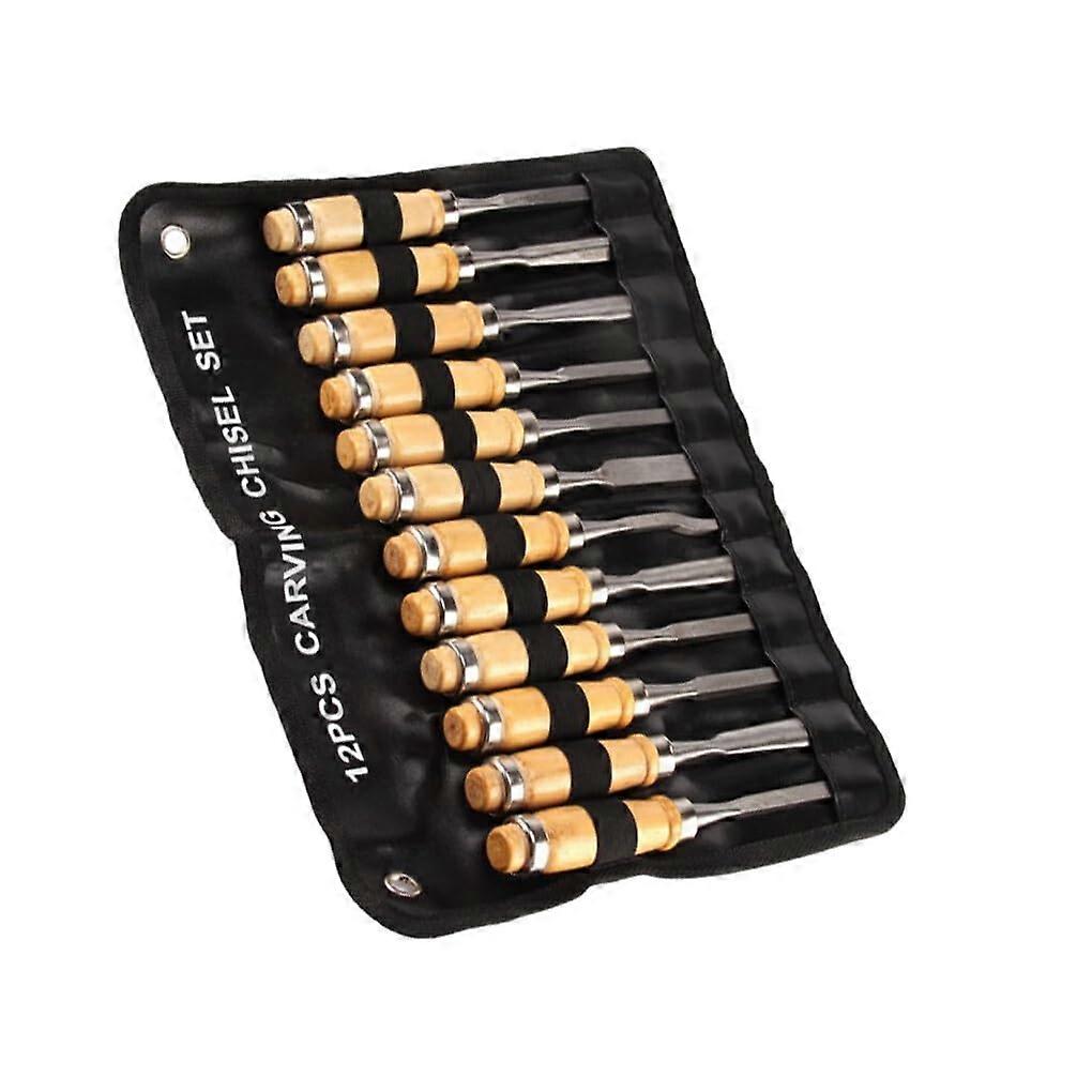 Professional Woodworking Tools for Lathes Carving Results Set, Wood Carving Hand Chisel Set
