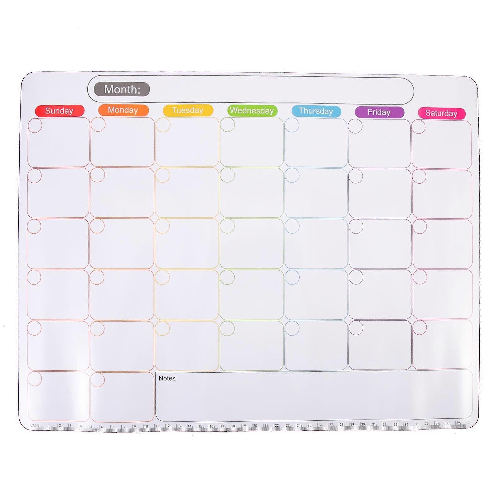 Removable White Board Magnetic Attachment For Fridge And Walls 43X33CM PET Material 1Set