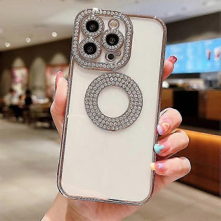 For iPhone 15 Electroplated Diamond TPU Phone Case
