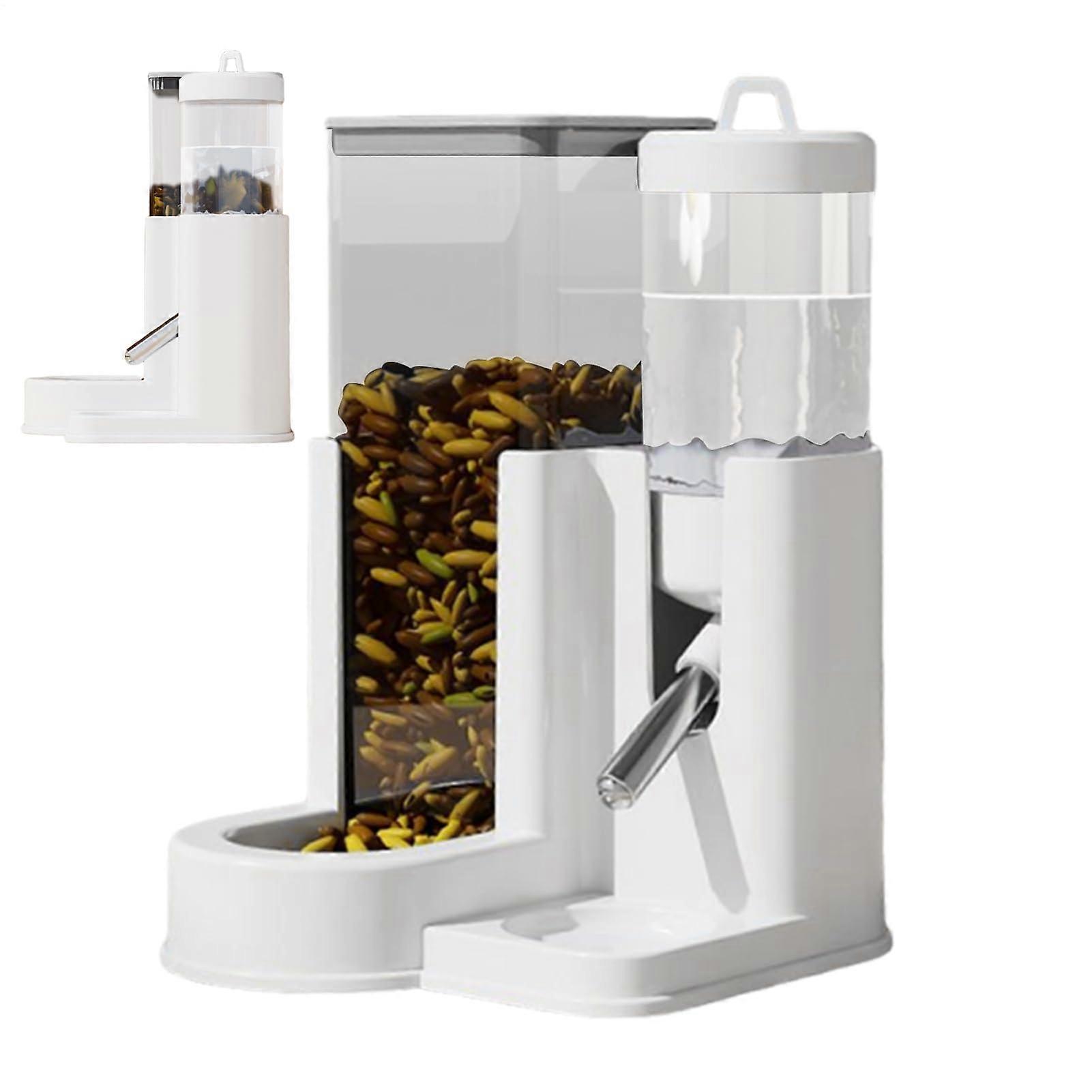 Kaninchenwasserversorgung - Automatisches Wasserversorgungssystem mit Leckverhütung für kleine Tiere, Grau, 1L Käfigflasche
