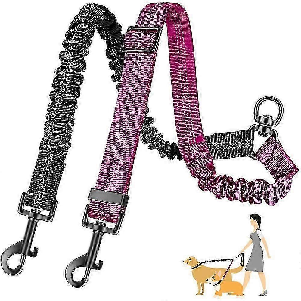 Double Dog Leash for Training Different Size Dogs