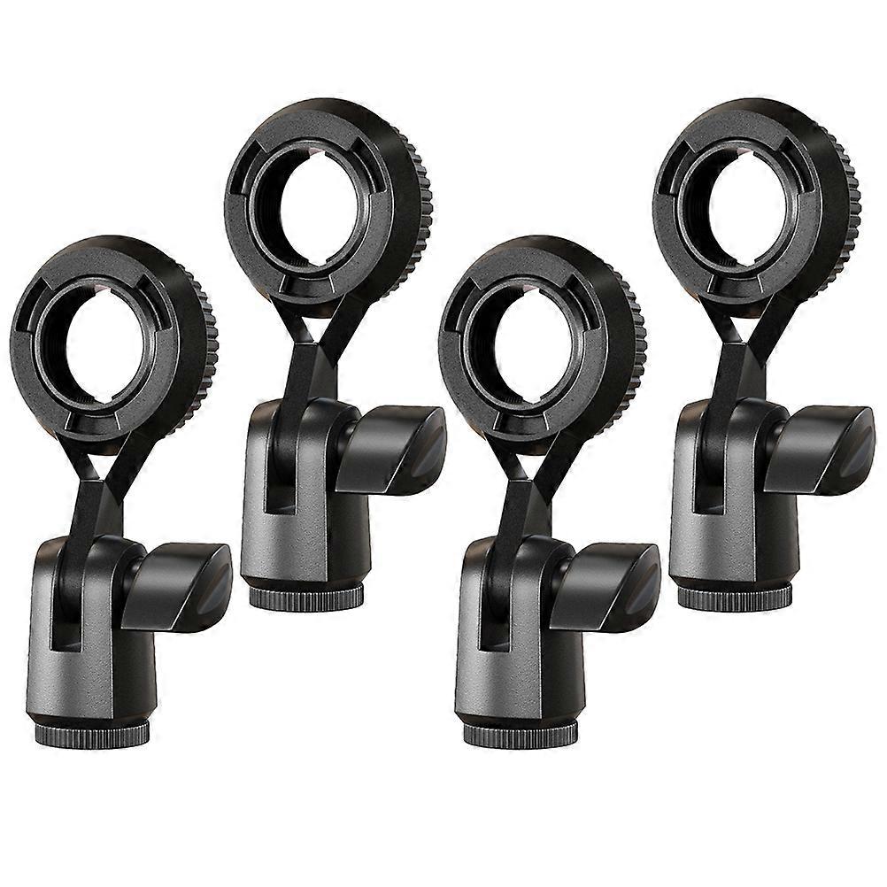 Microphone Clip Mic Holder 270 Degree Rotation Universal Design Suitable For Meetings Lectures Presentations Video Chats 4Set