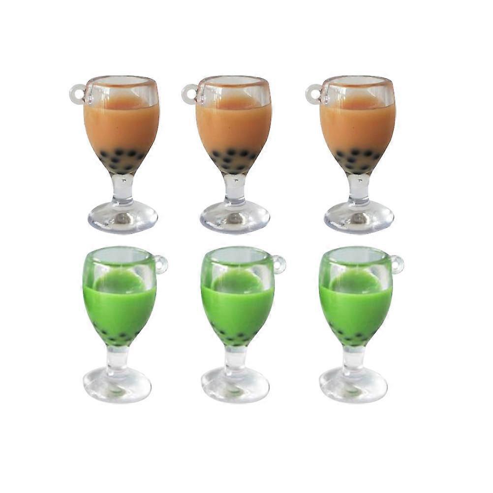 Versatile Milk Tea Decor, Use as Keychains or Earrings for Stylish Presentation