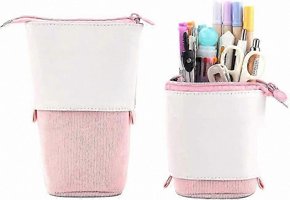 Telescopic Pencil Case, Retractable Canvas Pen Holder with Durable Design