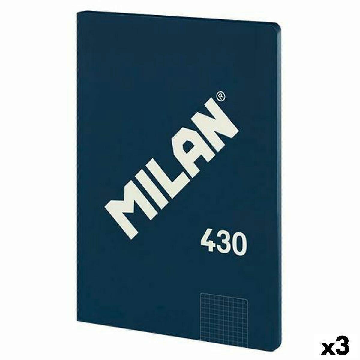 Notebook Milan SERIE 1918 Blue A4 48 Sheets (3 Units)