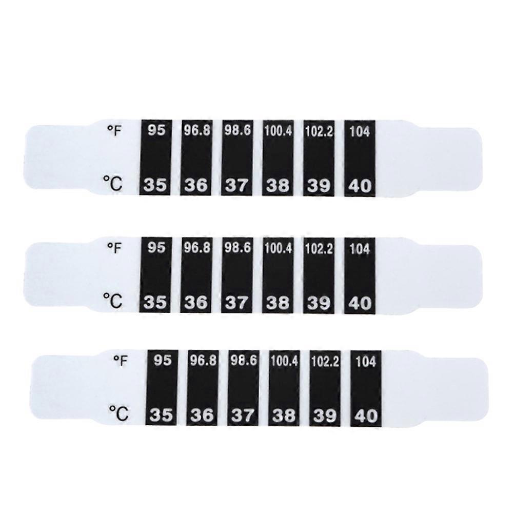 3Pcs Adhesive Thermometer Strips For Kids Fish Tank Temperature Control Quick Testing