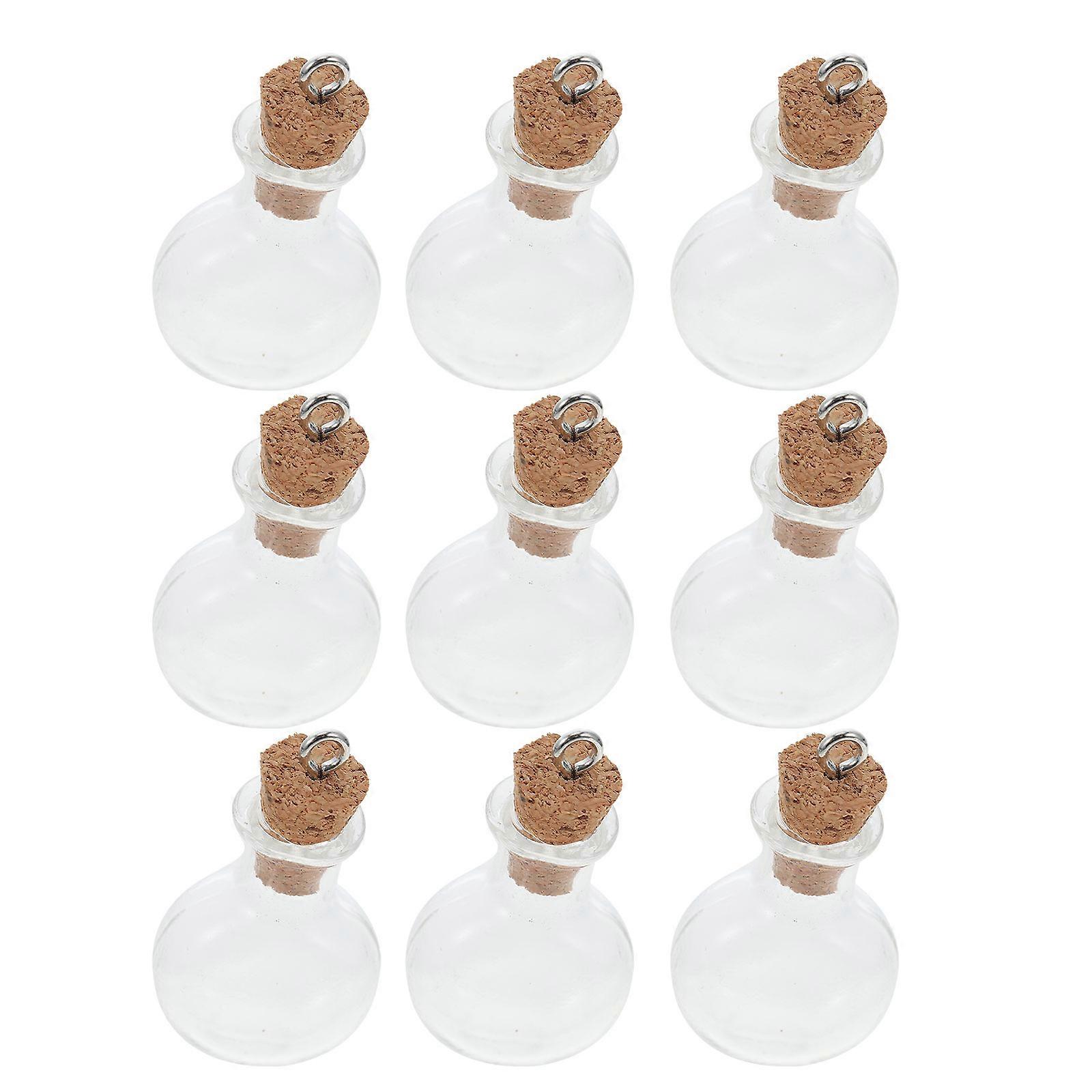 Transparent Mini Glass Wishing Bottles with Cork Stoppers – Creative DIY Drift Bottles for Small Object Storage, Party Decoration, and Gift