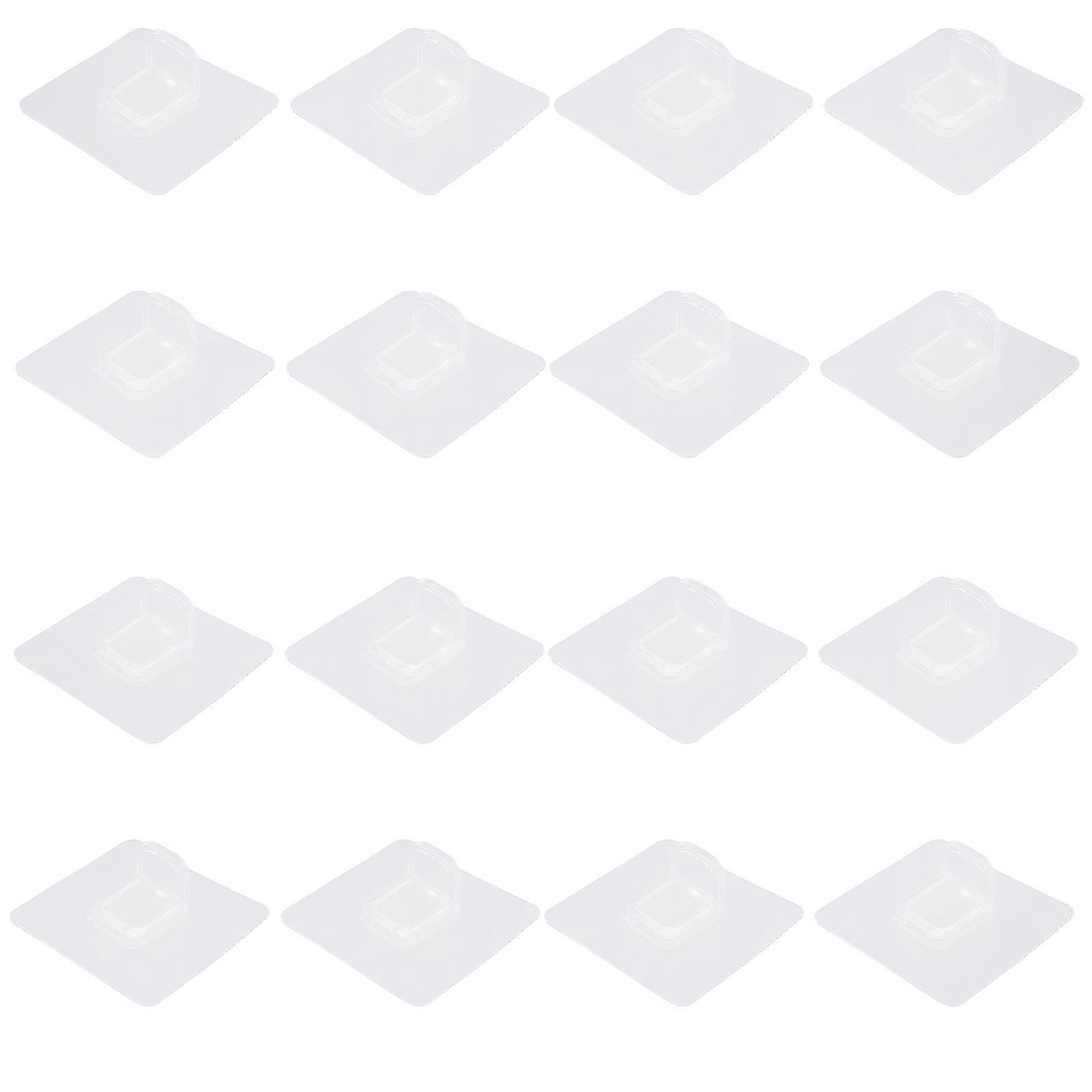 12Pcs Wall-Mounted Acrylic Plate Brackets For Home Organization Transparent Shape Practical Partition Brackets