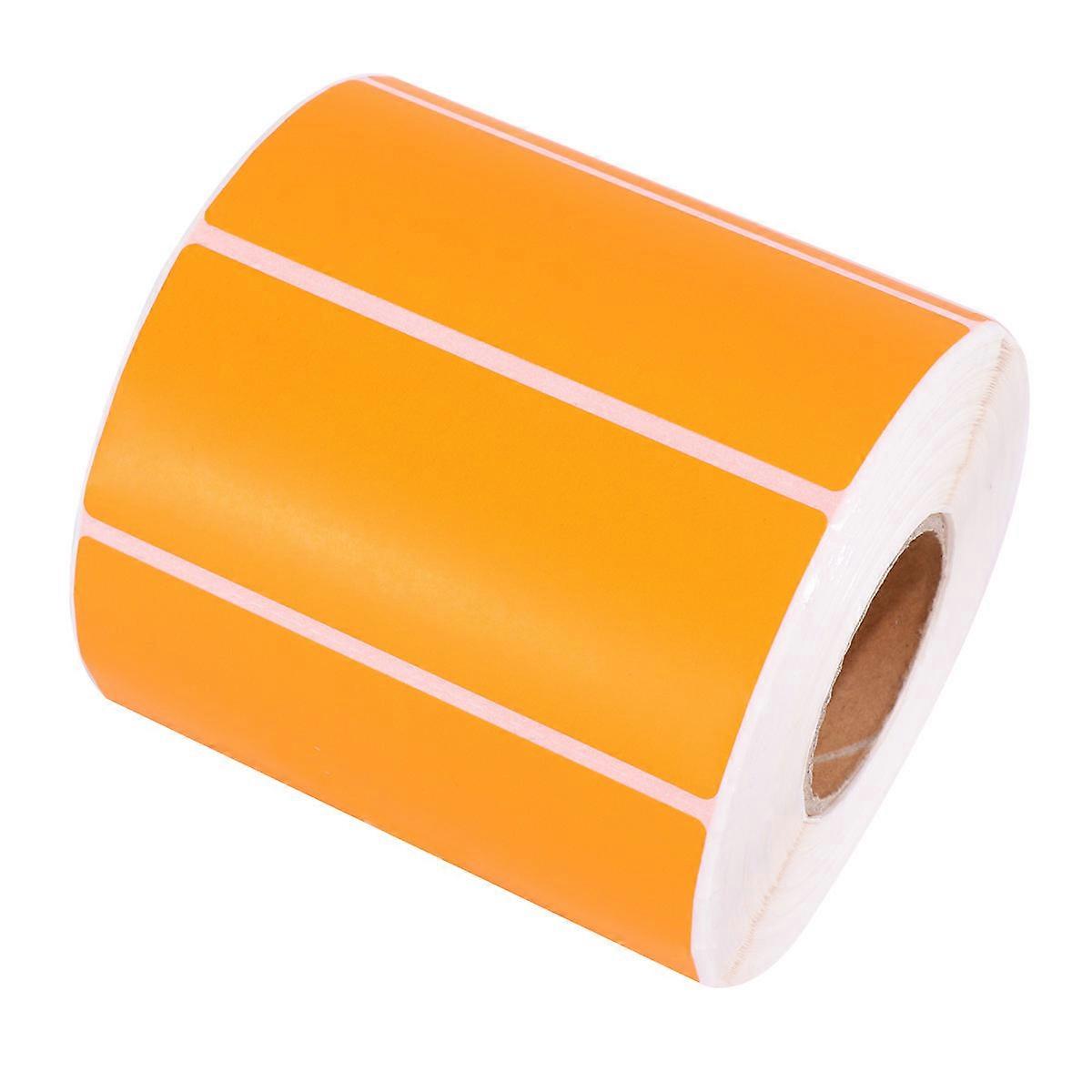 1000pcs Self Adhesive Round Orange Labels for Organization – Blank Stickers for Office, Classroom & Store Use