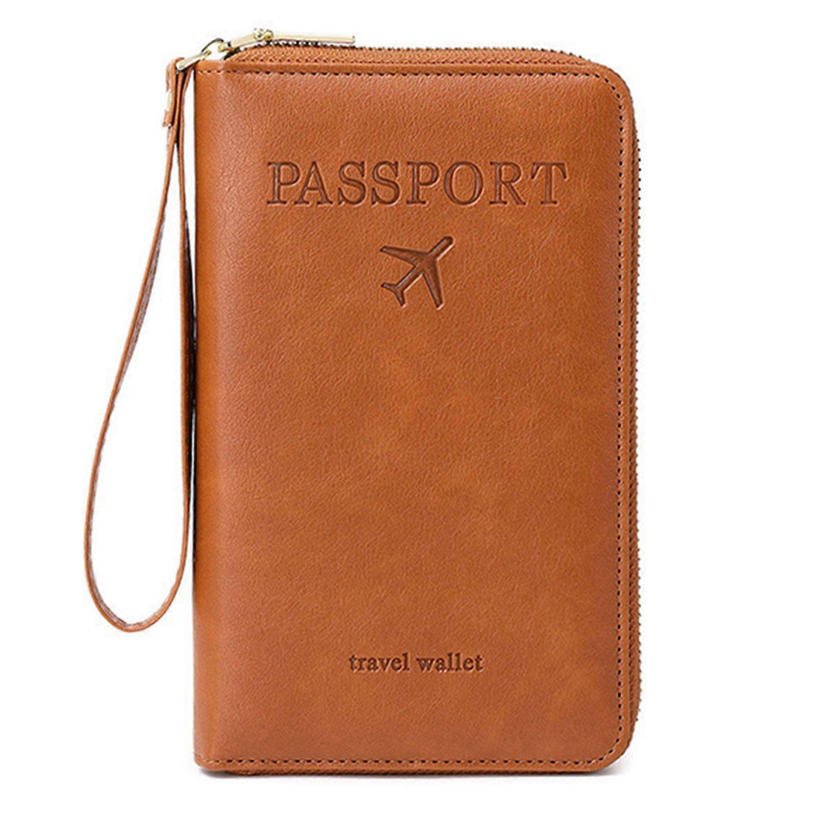 Multi-functionele RFID's paspoort portemonnee reispaspoorthouder voor mannen en vrouwen