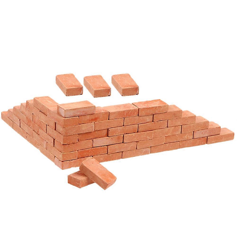 DIY Brick Building Set Miniature Brick Tiles Ideal For Architecture Enthusiasts 1.70X0.90X0.45CM Red Rectangular 3 Bags