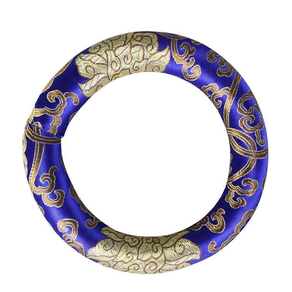 Sound Bowl Mat For Buddhists 17X17X3CM Round Silk Cotton Non-Deformable 1Set