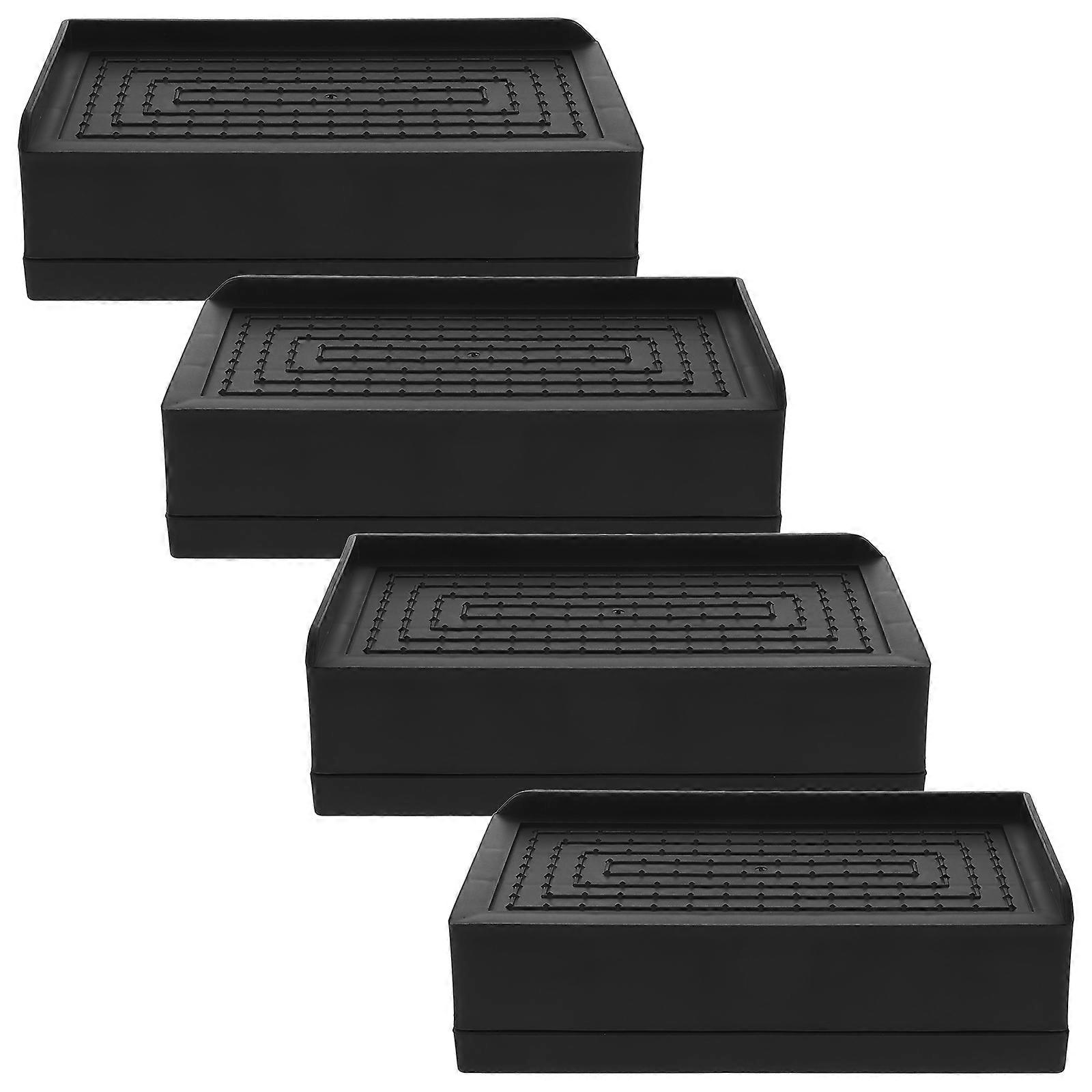 4pcs Heavy Duty Furniture Risers with Slip Resistant Base – Adjustable Height Leg Extenders for Chairs, Beds, Sofas, Tables, and Large Appliances